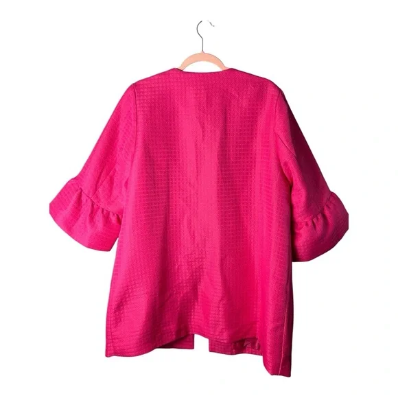 Jessica London Fuchsia Textured Jacket - Picture 5 of 6